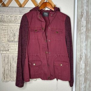 Ashley Outerwear Maroon Jacket